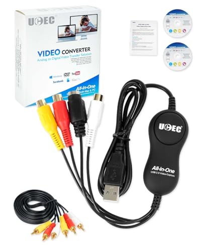 UCEC VHS to Digital Converter Kit, VCR to Digital...