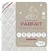 P'tit Lit - Colchón Cuna bebé 60x120 cm | 2 Lados: ultratranspirable en Verano/cálido y Acogedor en Invierno | Antiácaros | Desenfundable | OekoTex® | Espesor de hasta 10 cm