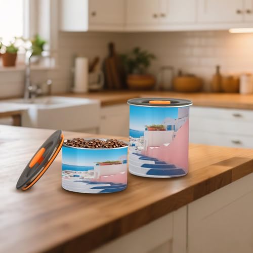 Contenedor hermético para café de acero inoxidable 500 ml miniatura 6