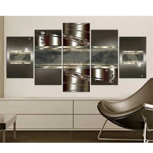 Broderie Diamant Kit Complet 100x50cm Strass Facettés Diamond Painting Grand Format Art Moderne