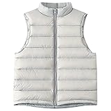 AIEOE Little Kids Winter Down Coat Vest Girls Warm Solid Windproof Outwear Waistcoat Outfits Clothes...