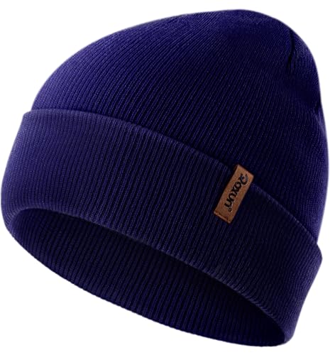 Image of ROXUN Beanie for Men /Women Winter Hat Soft Warm Unisex Skull Stocking Cap | cuffed beanie,stretch-knit fit ,suits daily wear,hiking, skiing cycling