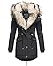 Produktbild Navahoo 2in1 Damen Winter Jacke Parka Mantel Winterjacke warm Fell B365 [B365-Sweety-Schwarz-Gr.M]