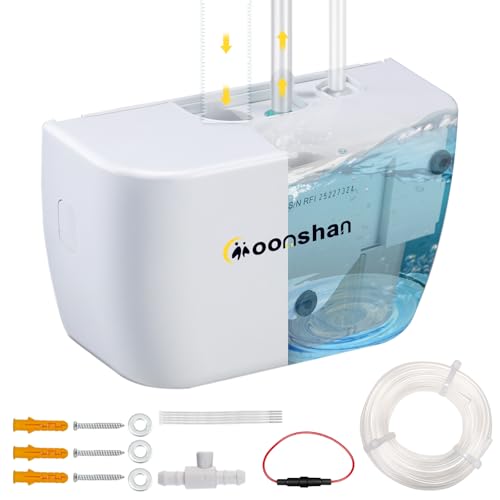 Moonshan Mini Split Condensate Pump for HVAC 100-240V Automatic Condensation Drain Removal Silent Condensate Pump with 10 FT Tube Wall Mounted for Air Conditioner, Furnace, Dehumidifier, Ice Maker