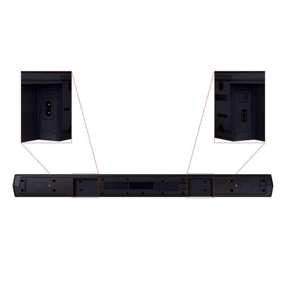 Samsung Soundbar HW-C430/ZF Serie C, 3 Speaker, Subwoofer Incluso, Audio a 2.1 Canali, Adaptive Sound Lite, Black 2023