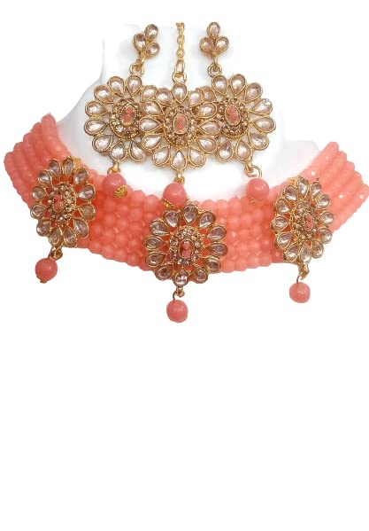 ArtEra Gold-Plated Kundan Choker Patwa Set With Earrings (Multi-color) (B0C5WWNXTP) Amazon Price History, Amazon Price Tracker