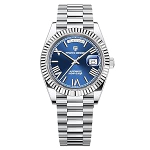 RollsTimi Pagani Design DD40 PD1783 Watches for Men, NH36A Japanese Automatic Movement, Day/Date Calendar, Stainless Steel Bracelet, Sapphire Crystal, Luxury Men’s Automatic Watch.