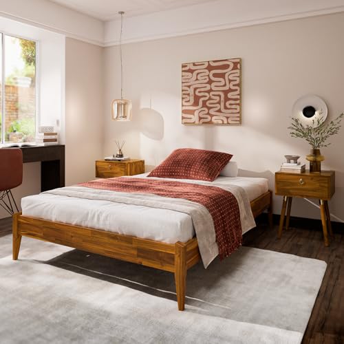 Bme Dinkee Acacia Wood Bed Frame