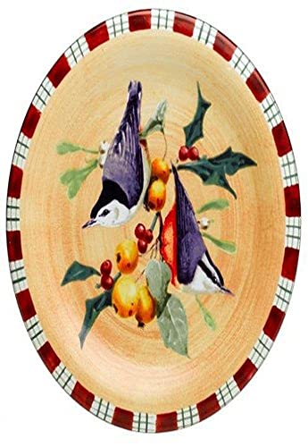 Lenox Winter Greetings Everyday Stoneware Nuthatch Salad Plate Lenox Winter Greetings Everyday Stoneware Nuthatch Salad Plate