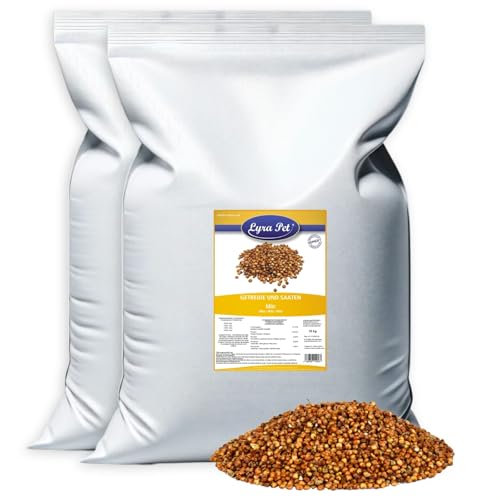 Lyra Pet® 20 kg Milo Millet | Grains de Millet de sorgho | Riche en hydrates de Carbone | Complément Alimentaire pour Oiseaux | Nutritionnel, Toute l'année...