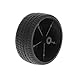 WOWOWO 4pcs 48mm Simulation Gummirad Reifenrad Spielzeug Modell DIY RC Ersatzteile