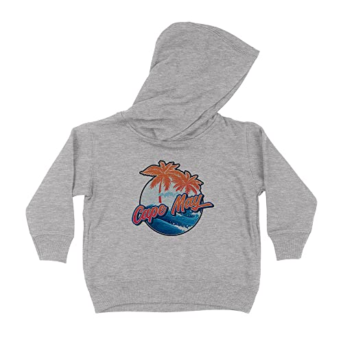 Tropical Cape May Kids Hoodie Sweatshirt Toddler 2T Heather Grey
