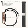 Yoohoo 20mm Nylon Straps for Samsung Galaxy Watch 7/6/5/4/FE Strap 40mm 44mm,Galaxy Watch 6 Classic Strap 47mm 43mm/4 Classic Band 42mm 46mm/5 pro 45mm, Nylon Magnetic Bands #3