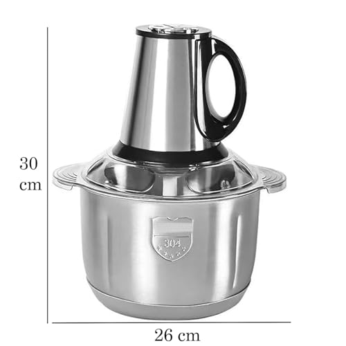 Image of Stainless Steel 5L Electric Meat Grinder, Multi Function Food Processor for Home, Kitchen & Restaurants, 3-Speed Food Chopper Blender for Vegetables, Fruits, Nuts (500W)