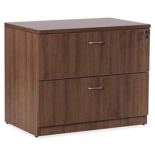 Lorell Essentials Lateral File, Walnut Top, Laminate Top -  69972