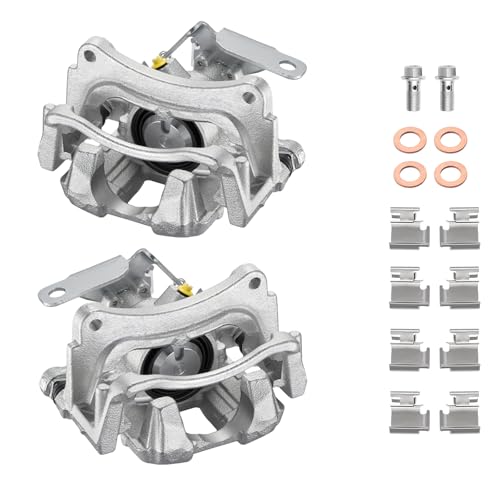 Image of BDFHYK 18-B5517 18-B5516 Rear Disc Brake Caliper Assembly Compatible with Ford Transit-150-250 -350 /-350 HD 2015 2016 2017 2018 2019 3.2L 3.5L 3.7L l5 V6 2pcs