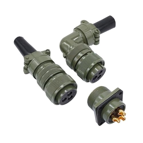 Conector MIL-C 5015 circular tipo enchufe aéreo MS3106 y base panel MS3102 3