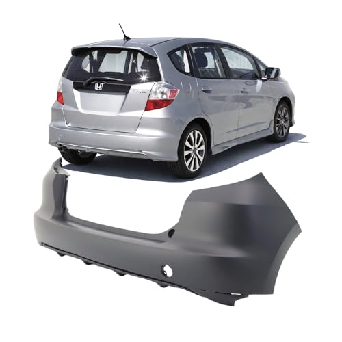 Image of FitParts Compatible with Honda Fit 2009-2014 Rear Bumper Cover | With Tow Hook Hole, OEM 04715TK6A91ZZ, HO1100255