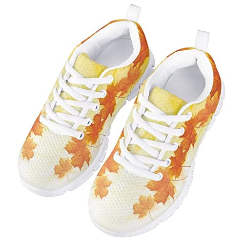 Yzaoxia Kids Girls Sneakers Lightweight Casual Walking Shoes Lace Up Running Sport Shoes Size 11-53