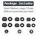 6 Pairs Replacement Eartips for Samsung Galaxy Buds Pro Headphones, Silicone Tips Earbuds Eartips Set, L/M/S Earplug Replacement Accessories (Black, Without Pen)