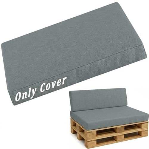Générique Housse de Coussin pour Palette 120×80 60×40 120×60 120×40, Housse de Rechange Extérieur Imperméable avec Fermeture Éclair et Fond...