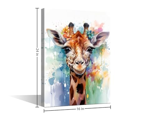 Impression toile girafe de qualité giclée supérieure