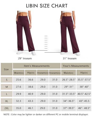 Pantalon de yoga anti-pression Libin taille haute extensible