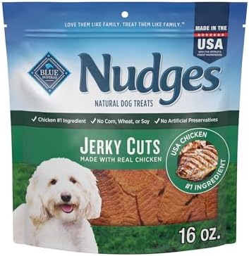 Nudges Jerky Bites Dog Treats, Made in the USA