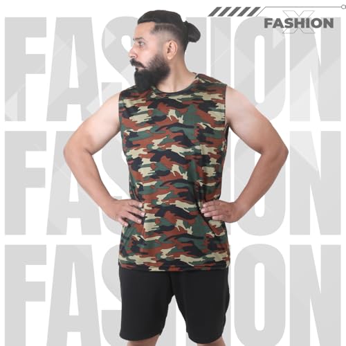 Image of Sleeveless T Shirts for Men - Gym Vest, Sando Tank Top Wear, Workout Baniyan, Stringers Inner Shirt, Bodybuilding Tshirts, Sports Tshirt Vests, Stylish Tanks Tops