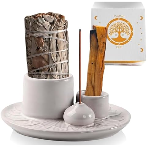 CRISDAN ONE 4-in-1 Ceramic Incense Burner Cover