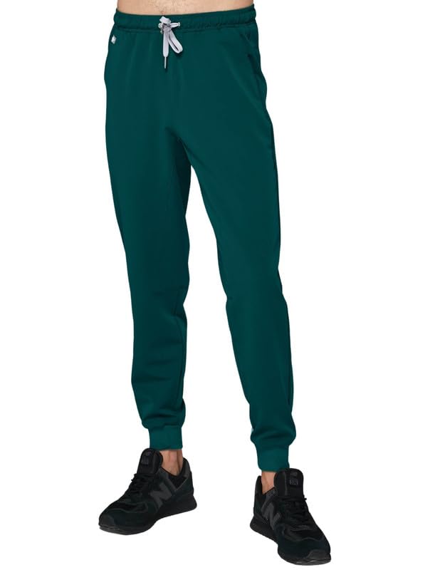 Pantalones medicinales para hombre para el sector médico y de enfermería, elegantes y cómodos, con goma elástica y bolsillos, pantalones de cuidado profesional