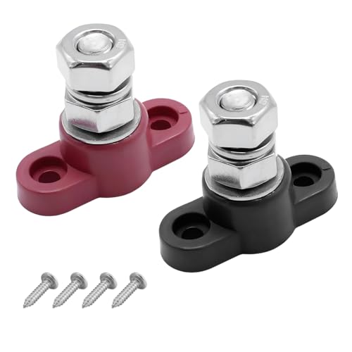 Information for Electrical Ground Repair - 2020 and Prior GM Passenger Cars and Trucks 5 Osilly 2PCS 3/8' 12V Car Single Stud Battery Junction Posts Block, Heavy Duty Auto Power & Ground Junction Block, Insulated Power Distribution Terminals, Fit Car Marine Boat