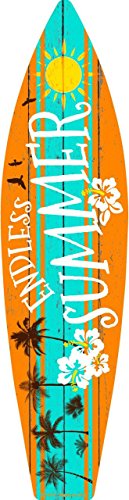 Smart Blonde Endless Summer Metal Novelty Surf Board Sign SB-031