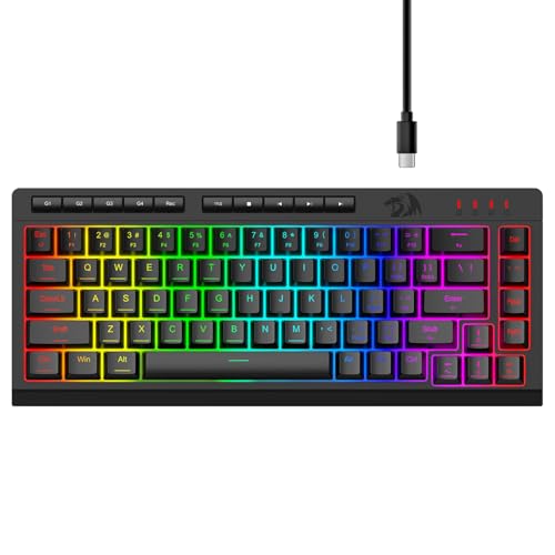 Amazon | Redragon K519 RGB ゲーミングキーボード 60% 静音 RGB