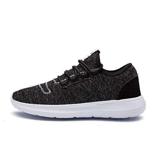 Srenket Mens Casual Athletic Sneakers Comfortable Running Shoes Light Tennis Zapatos Footwear for Men Walking Workout Black43
