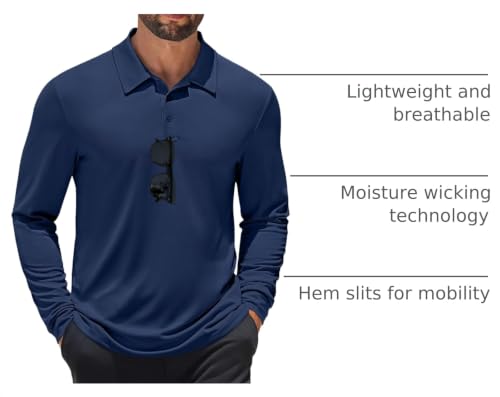 COOFANDY Moisture Wicking Golf Shirt