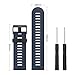 MoKo Band Compatible with Garmin Fenix 3/Fenix 5X, Soft Silicone Replacement Watch Band for Garmin Fenix 3/Fenix 3 HR/Fenix 5X/5X Plus/D2 Delta PX/Descent Mk1 - Midnight Blue