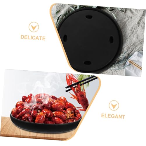 Plato para sushi de melamina negro 27.22x27.22x3.81 cm miniatura 7