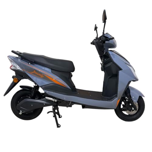 Image of AMO Double Light Electric Scooter Jaunty L Lead Acid Low Speed -25kmph Range - 65 Km Non RTO in Fantasy Blue with Portable Charger Ex-Showroom