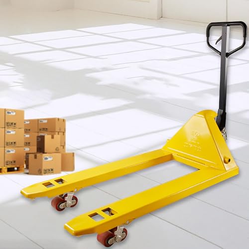 Martinetto idraulico manuale per pallet - Pompa in acciaio fuso AC, ideale per magazzini, carrelli elevatori e movimentazione dei materiali, durevole e affidabile per carichi pesanti