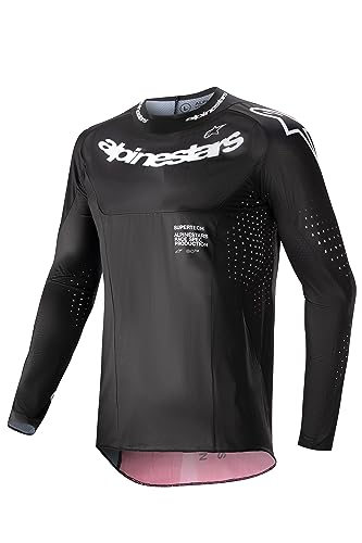 Alpinestars 3763224-1323-XL: Supertech Ward Jersey Black/Red Berry Xl