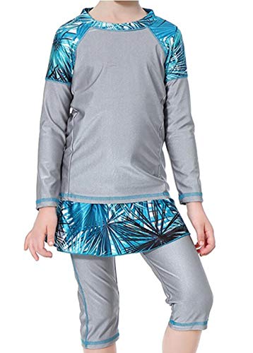 Traje de una pieza para niña gris de 130 cm cómodo y versátil