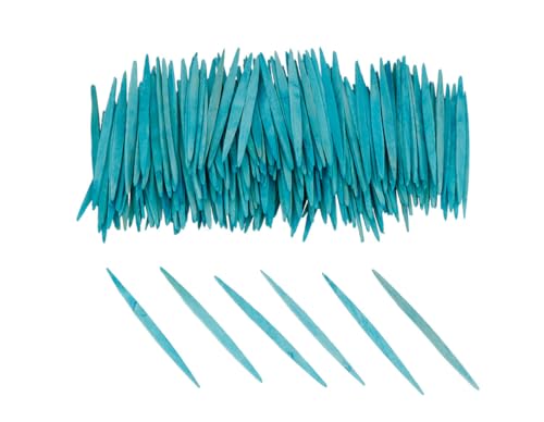 INNSPIRO Palillos planos azul 65mm. 250u., de madera, para Manualidades, adornos, crear construcciones.