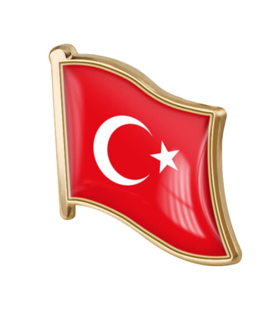 vmcoatdu Country Flag Pin Badge International Travel Brooch Metal Alloy Souvenir Pin for Hat Clothes Backpack