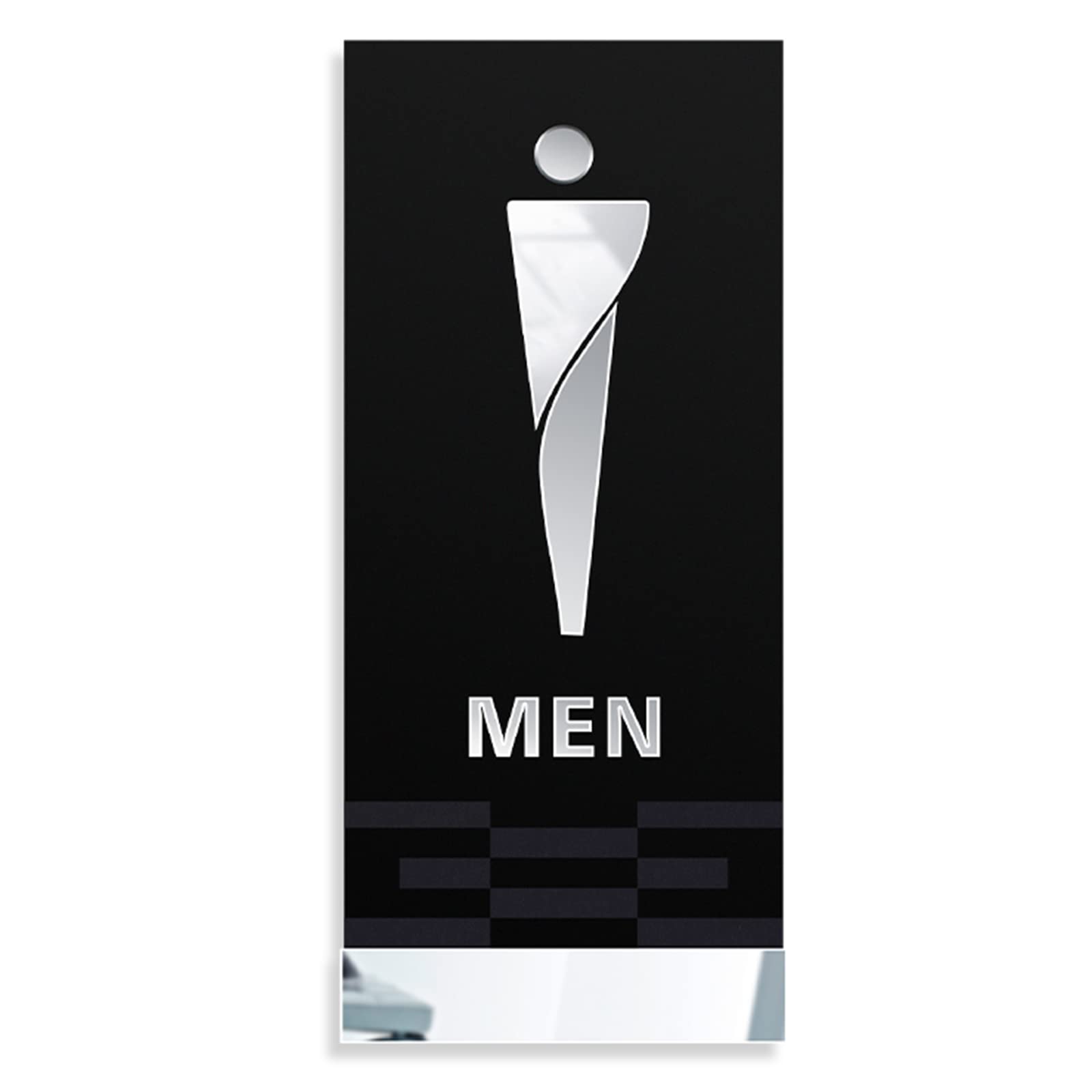 VNVFJKLO restroom sign, Men's and Women's Restroom Signs, Toilet Wall Decor, 3D Acrylic Unisex, for Offices, Businesses, and Restaurants(E)