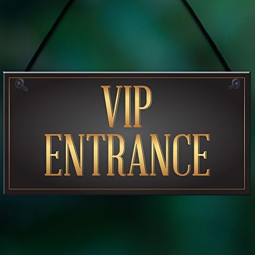 RED OCEAN VIP ENTRANCE Party Awards Night Bar Hanging Wall Plaque Party Decoration Gift Man Cave Sign