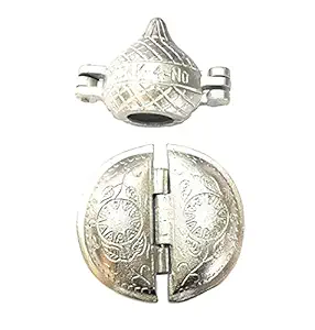 HENOP Pack of 1pcs Aluminium Gujiya Press Mould and 1pcs Aluminium Modak Maker Machine- Silver (Set of 2pcs)