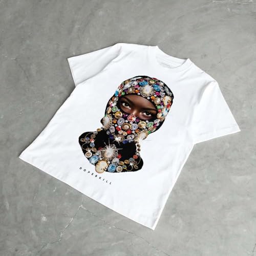 Image of DopeSkill Graphic Tee Streetwear Hip Hop Hypebeast Unisex T-Shirt Sneaker Colour Matching Shirts Rapper Mouth