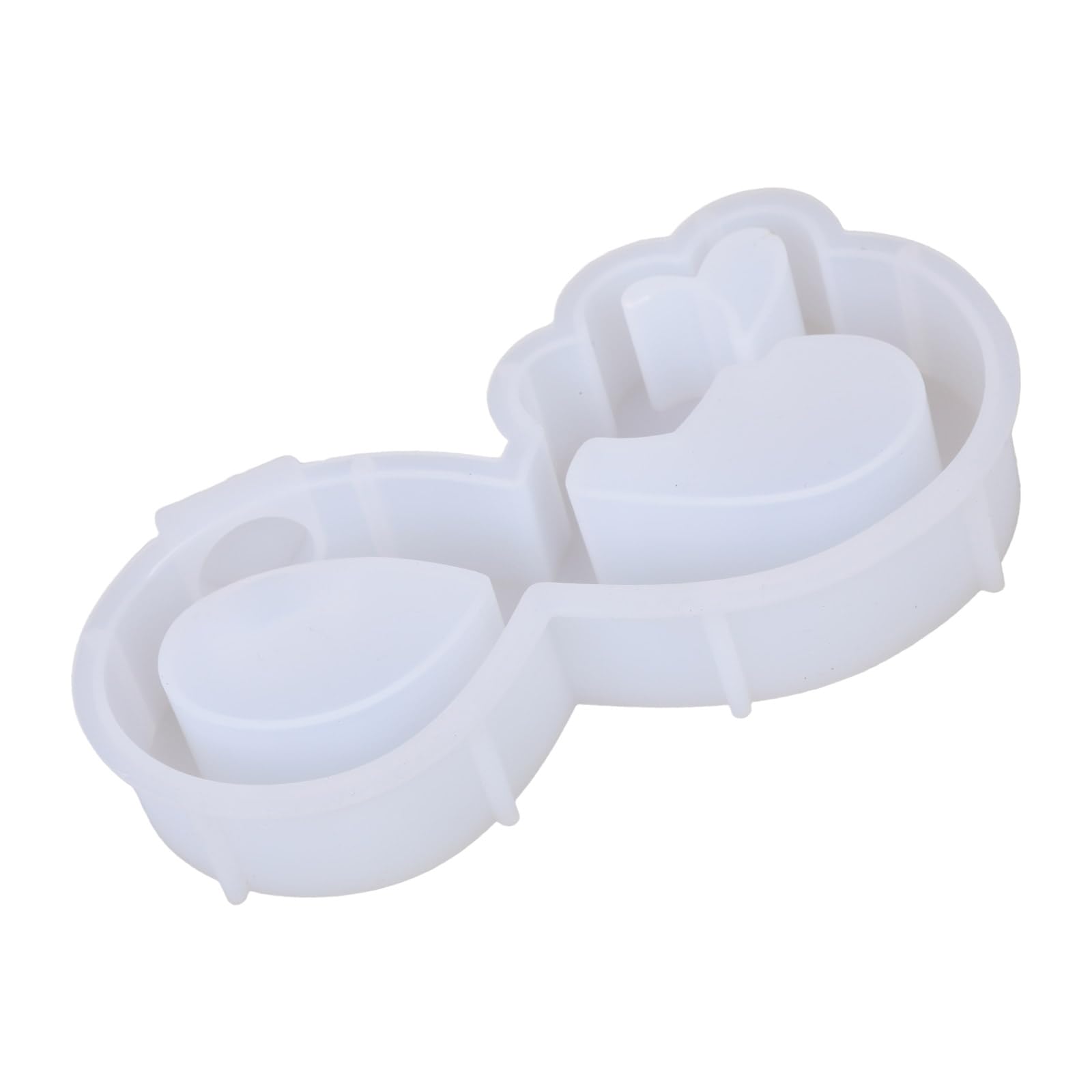 MINGLEA Heart Vase Resin Moulds for Epoxy Resin, Hydroponic Plant Vase Molds for Hydroponic Plant Flower Holders Home Decoration