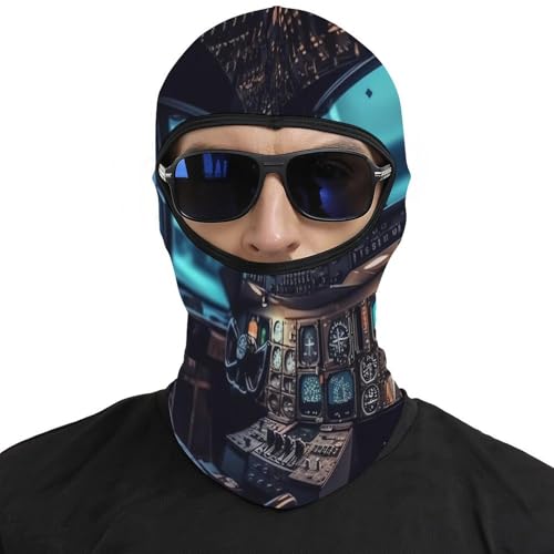 Mascarilla tipo pasamontañas para hombres y mujeres con diseño de avión, máscara facial térmica para clima frío, equipo para motocicleta y esquí, máscara facial de invierno para mujeres y hombres miniatura 3